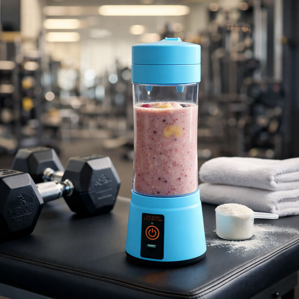 Portable USB Rechargeable 6-Blade Juicer Blender