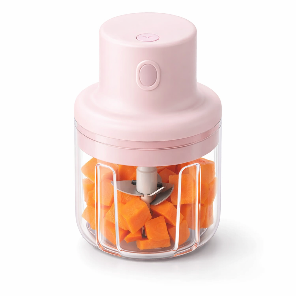 USB Rechargeable Electric Mini Garlic Chopper (250ml) – Portable Vegetable & Food Processor