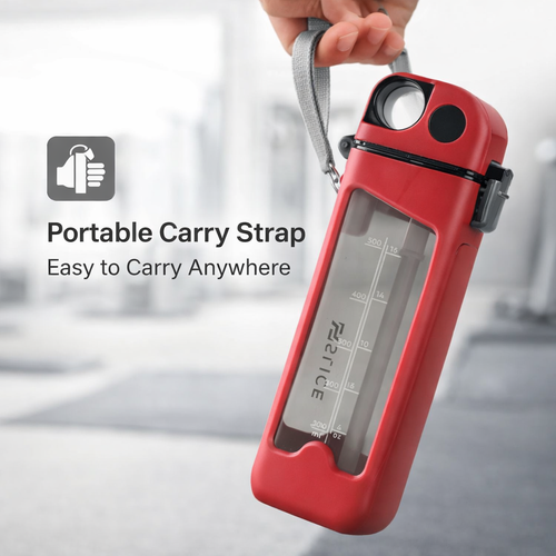 500ML Leakproof Sports Water Bottle with One-Touch Spout & Carry Strap – Portable Hydration Bottle for Gym, Travel & Daily Use